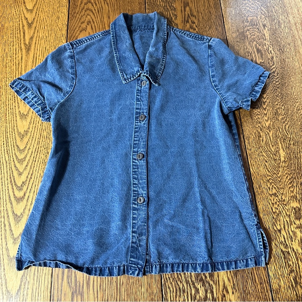 Casual Blue Denim Shirt